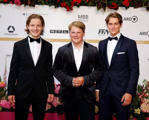 Levi Brandl, Julius Weckauf, Nevio Wendt at the presentation of the German Film Award Lola24 at the Theater am Potsdamer Platz Berlin