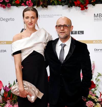 Juergen Vogel with companion Natalie Belitzki at the German Film Award Lola24 ceremony at the Theater am Potsdamer Platz Berlin