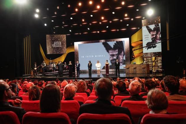 German Film Award 2024 Ivy Quainoo Aurel Mertz, Gizem Emre, Tobias Krell Checker Tobi , Margarita Broich and Jasna Fritzi Bauer at the Lola German Film Award 2024 ceremony at the Theater am Potsdamer Platz in Berlin 03 05 2024 Copyright: xEventpressx