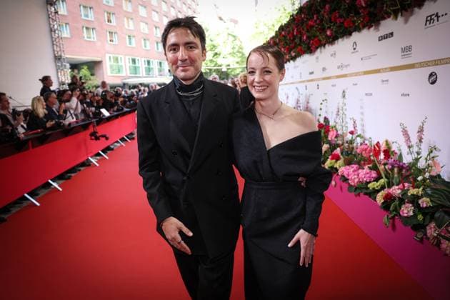 German Film Award 2024 Ilker Catak and Leonie Benensch on the red carpet at the Lola German Film Award 2024 ceremony at the Theater am Potsdamer Platz in Berlin Date 03 05 2024 Copyright: xEventpressx