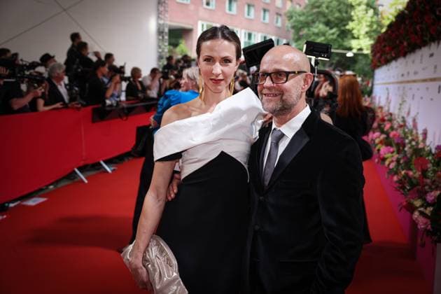 German Film Award 2024 Jürgen Vogel and Natalia Belitski on the red carpet at the Lola German Film Award 2024 ceremony at the Theater am Potsdamer Platz in Berlin Date 03 05 2024 Copyright: xEventpressx