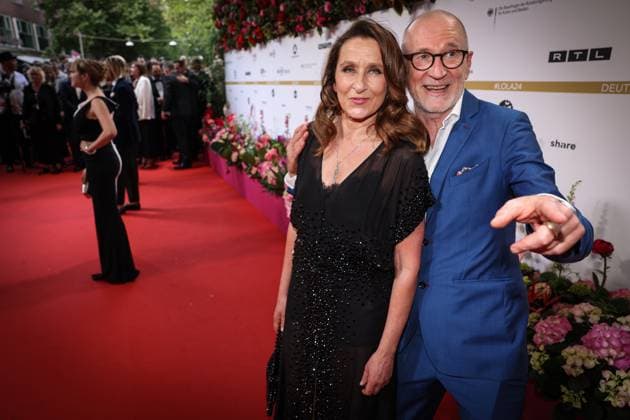 German Film Award 2024 Barbara Philipp and Peter Lohmeyer on the red carpet at the Lola German Film Award 2024 ceremony at the Theater am Potsdamer Platz in Berlin Date 03 05 2024 Copyright: xEventpressx
