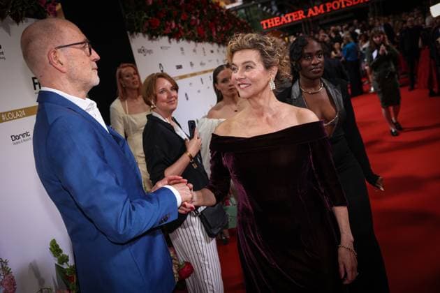 German Film Award 2024 Peter Lohmeyer Margarita Broich on the red carpet at the Lola German Film Award 2024 ceremony at the Theater am Potsdamer Platz in Berlin Date 03 05 2024 Copyright: xEventpressx