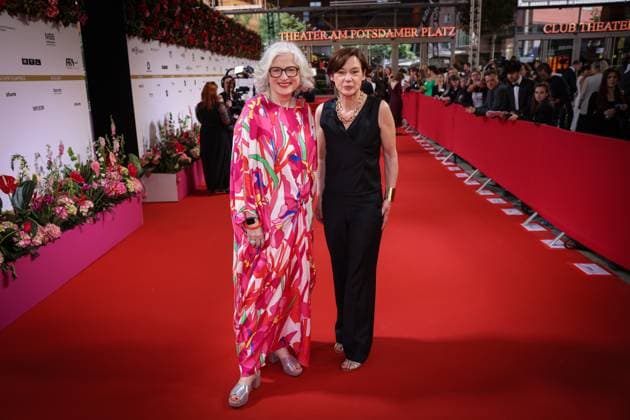 German Film Award 2024 Claudia Loewe and on the red carpet at the Lola German Film Award 2024 ceremony at the Theater am Potsdamer Platz in Berlin Date 03 05 2024 Copyright: xEventpressx