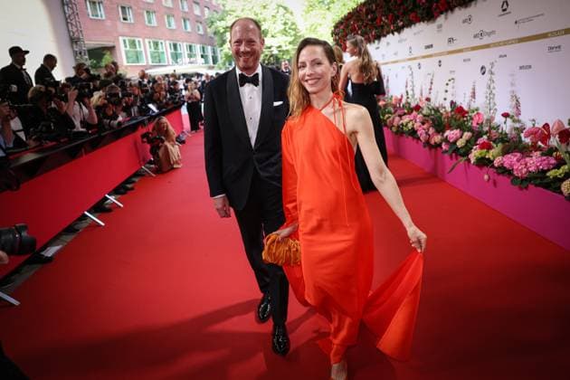 German Film Award 2024 Johann von Bülow and Katharina Schüttler on the red carpet at the Lola German Film Award 2024 ceremony at the Theater am Potsdamer Platz in Berlin Date 03 05 2024 Copyright: xEventpressx
