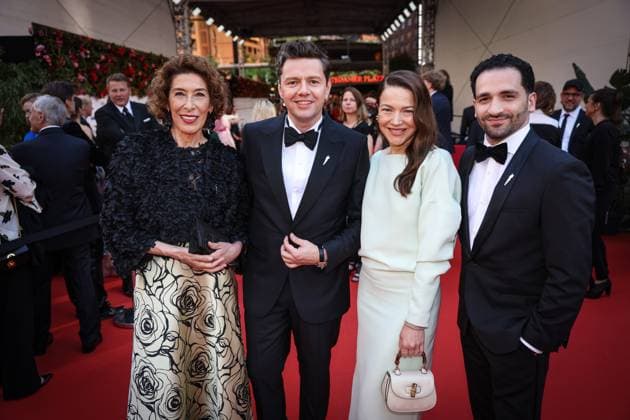 German Film Award 2024 Hannah Herzsprung, Adele Neuhauser, Hassan Akkouch , Christian Friedel on the red carpet at the Lola German Film Award 2024 ceremony at the Theater am Potsdamer Platz in Berlin Date 03 05 2024 Copyright: xEventpressx