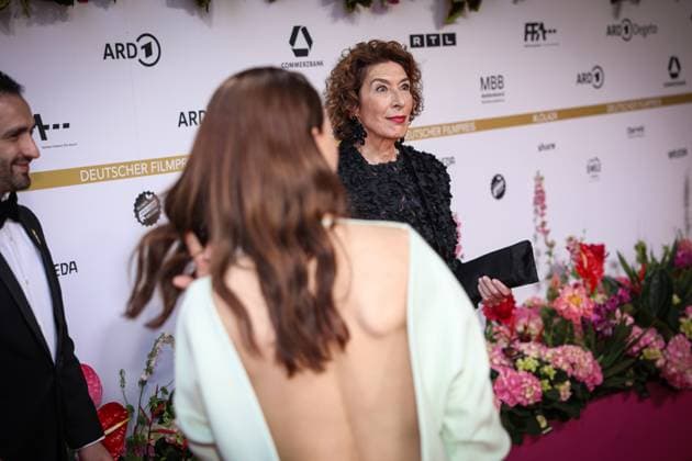 German Film Award 2024 Adele Neuhauser on the red carpet at the Lola German Film Award 2024 ceremony at the Theater am Potsdamer Platz in Berlin Date 03 05 2024 Copyright: xEventpressx