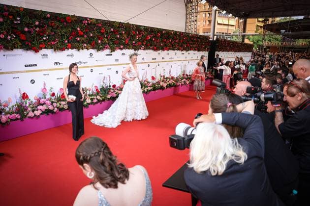 German Film Award 2024 Franziska Knuppe Natalia Avelon Photographers on the red carpet at the Lola German Film Award 2024 ceremony at the Theater am Potsdamer Platz in Berlin Date 03 05 2024 Copyright: xEventpressx