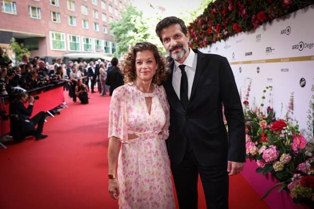 German Film Award 2024 Marie Baeumer and Pasquale Aleardi on the red carpet at the Lola German Film Award 2024 ceremony at the Theater am Potsdamer Platz in Berlin Date 03 05 2024 Copyright: xEventpressx