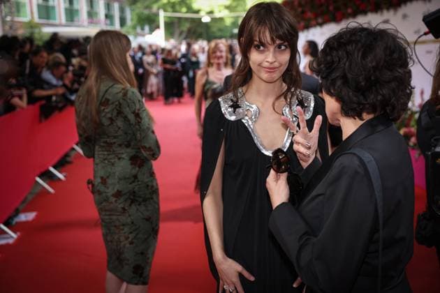 German Film Award 2024 Luise Befort on the red carpet at the Lola German Film Award 2024 ceremony at the Theater am Potsdamer Platz in Berlin Date 03 05 2024 Copyright: xEventpressx