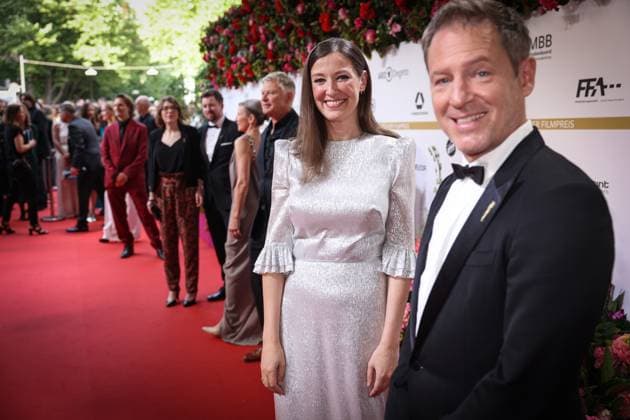 German Film Award 2024 Alexandra Maria Lara and Florian Gallenberger on the red carpet at the Lola German Film Award 2024 ceremony at the Theater am Potsdamer Platz in Berlin Date 03 05 2024 Copyright: xEventpressx