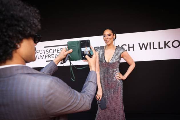 German Film Award 2024 Langston Uibel on the red carpet at the Lola German Film Award 2024 ceremony at the Theater am Potsdamer Platz in Berlin Date 03 05 2024 Copyright: xEventpressx