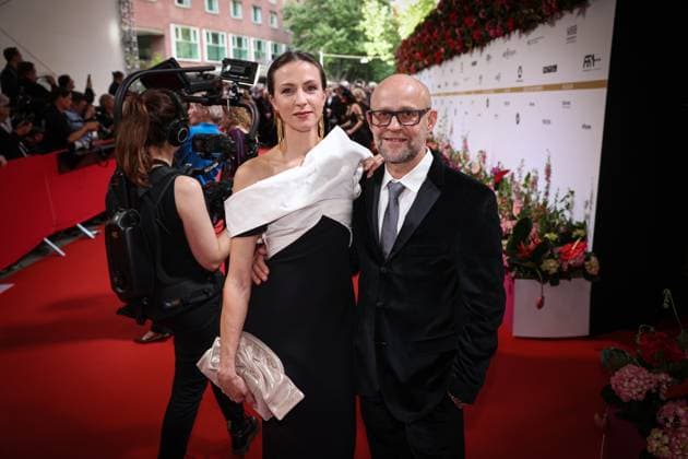 German Film Award 2024 Jürgen Vogel and Natalia Belitski on the red carpet at the Lola German Film Award 2024 ceremony at the Theater am Potsdamer Platz in Berlin Date 03 05 2024 Copyright: xEventpressx