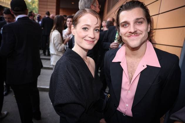 German Film Award 2024 Leonie Benesch and Jonas Dassler on the red carpet at the Lola German Film Award 2024 ceremony at the Theater am Potsdamer Platz in Berlin Date 03 05 2024 Copyright: xEventpressx
