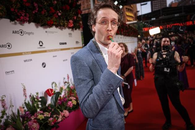 German Film Award 2024 Julius Feldmeier on the red carpet at the Lola German Film Award 2024 ceremony at the Theater am Potsdamer Platz in Berlin Date 03 05 2024 Copyright: xEventpressx