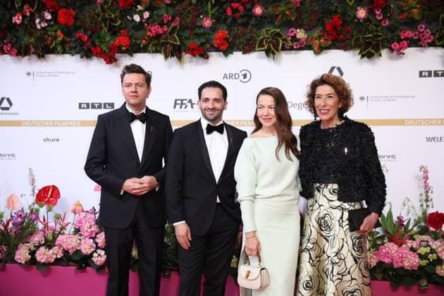 German Film Award 2024 Christian Friedel, Hassan Akkouch, Hannah Herzsprung and Adele Neuhauser at the German Film Award 2024 at the Theater am Potsdamer Platz on 03 05 2024 in Berlin Copyright: xEventpressxKochanx