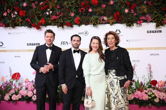German Film Award 2024 Christian Friedel, Hassan Akkouch, Hannah Herzsprung and Adele Neuhauser at the German Film Award 2024 at the Theater am Potsdamer Platz on 03 05 2024 in Berlin Copyright: xEventpressxKochanx
