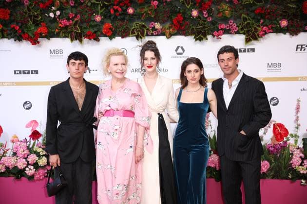 Award German Film Award 2024 Aaron Altaras, Sunnyi Melles Judith Viktoria Princess zu Sayn Wittgenstein Sayn , Leonille Elisabeth Judith Maria Anna Princess zu Sayn Wittgenstein Sayn, Ayla Piasco and Aaron Altaras at the German Film Award 2024 at the Theater am Potsdamer Platz on 03 05 2024 in Berlin Copyright: xEventpressxKochanx