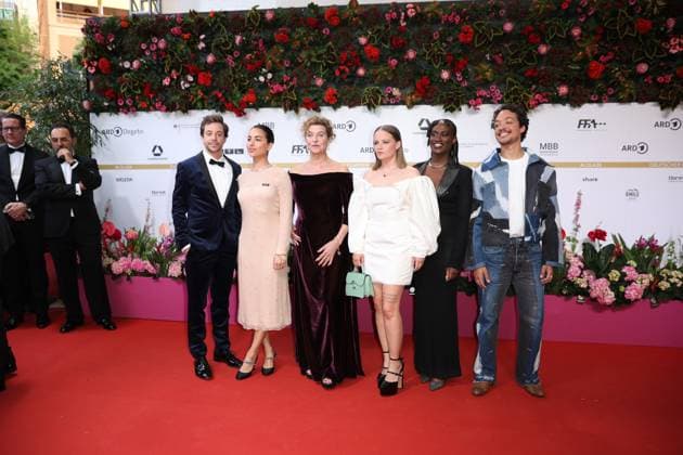 German Film Award 2024 Tobias Krell, Gizem Emre, Margarita Broich, Jasna Fritzi Bauer, Ivy Quainoo and Aurel Mertz at the German Film Award 2024 at the Theater am Potsdamer Platz on 03 05 2024 in Berlin Copyright: xEventpressxKochanx