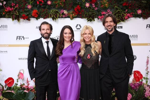 German Film Award 2024 Quirin Berg, Kara Ann Hecker, Tina Kaiser and Max Wiedemann at the German Film Award 2024 at the Theater am Potsdamer Platz on 03 05 2024 in Berlin Copyright: xEventpressxKochanx