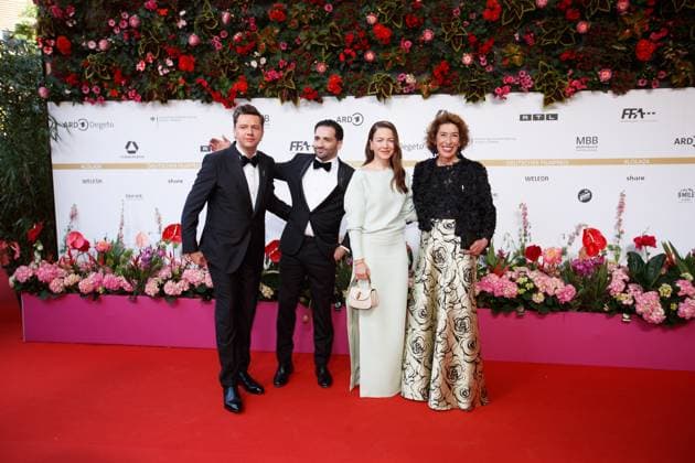 German Film Award 2024 Christian Friedel, Hassan Akkouch, Hannah Herzsprung and Adele Neuhauser at the German Film Award 2024 at the Theater am Potsdamer Platz on 03 05 2024 in Berlin Copyright: xEventpressxKochanx