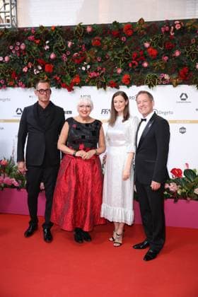 German Film Award 2024 Claudia Roth, Alexandra Maria Lara and Florian Gallenberger at the German Film Award 2024 at the Theater am Potsdamer Platz on 03 05 2024 in Berlin Copyright: xEventpressxKochanx
