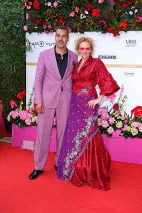 Katja Riemann and Michael Klammer arriving at the German Film Awards ceremony on 3 05 2024 in Berlin German Film Awards 2024 in Berlin