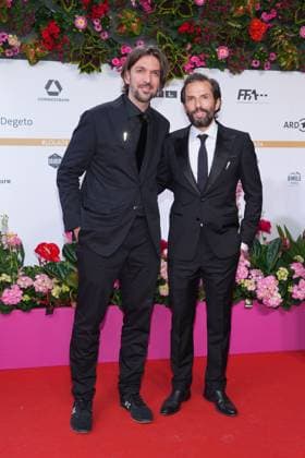 Max Wiedemann and Quirin Berg arriving at the German Film Award ceremony on 3 05 2024 in Berlin German Film Award 2024 in Berlin