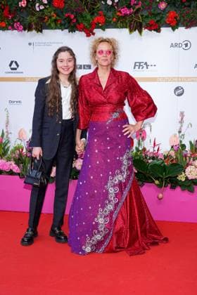 Hannah Schiller and Katja Riemann arriving at the German Film Awards ceremony on 3 05 2024 in Berlin German Film Awards 2024 in Berlin