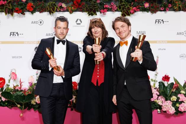 German Film Award 2024 Christoph Daniel, Sonja Schmitt and Marc Schmidheiny at the German Film Award 2024 at the Theater am Potsdamer Platz on 03 05 2024 in Berlin Copyright: xEventpressxKochanx