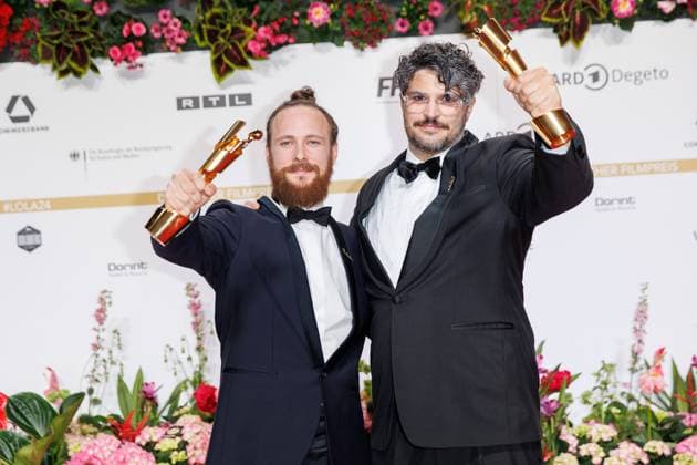 German Film Award 2024 Adrian Meyer and Kariem Saleh at the German Film Award 2024 at the Theater am Potsdamer Platz on 03 05 2024 in Berlin Copyright: xEventpressxKochanx