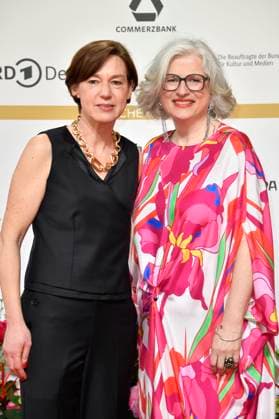 Anne Leppien and Claudia Löwe at the 74 German Film Awards 2024 ceremony at the Theater am Potsdamer Platz Berlin, 03 05 2024 Foto:xN.xKubelkax xFuturexImagex filmpreis2024_4002