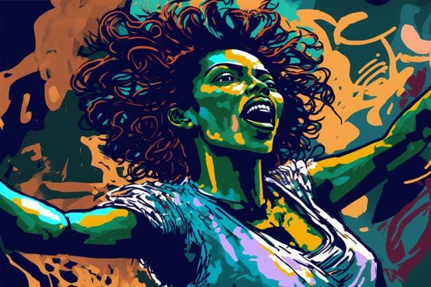 African woman Portrait . The Struggle for Freedom and Independence. Cartoon. African woman Portrait . The Struggle for Freedom and Independence. Cartoon Copyright: x RECORD DATE NOT STATED