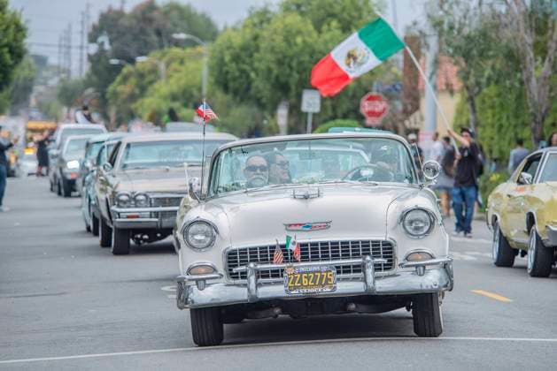 California: Venice 5 de Mayo Parade Festival in Santa Monica Mexican American heritage cultural diversity, Cinco de Mayo is the yearly celebration of Mexico s victory over the Second French Empire at the Battle of Puebla in 1862. Santa Monica California United States Copyright: AlbertoxSibaja