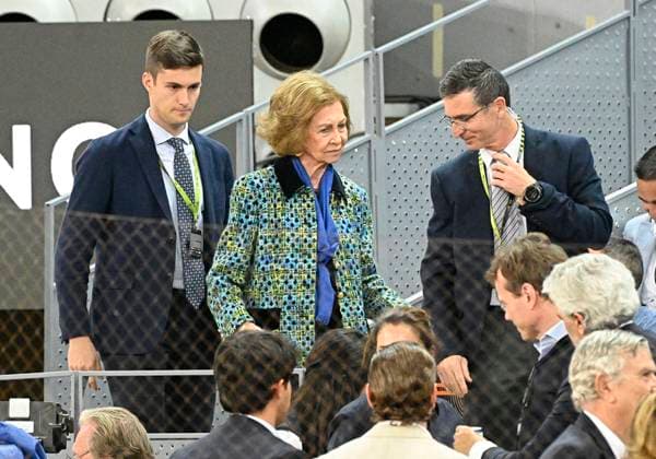 Royal Attend Mutua Open Final - Madrid Queen Sofia attends the final of the Mutua Madrid Open tournament being held at the Caja Magica between the Canadian Felix Auger Aliassime and the Russian Andrei Rublev, on May 5, 2024, in Madrid (Spain). Photo by Francisco Guerra Europa Press ABACAPRESS.COM Madrid Spain  Copyright: xEuropaxPress ABACAx