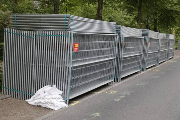 Germany, Berlin, construction of the Fan Mile, Straße des 17 Juni closed for almost three months