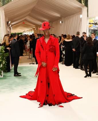 Wisdom Kaye arrives on the red carpet at the 2024 Met Gala celebrating Sleeping Beauties: Reawakening Fashion at The Metropolitan Museum of Art on Monday, May 6, 2024 in New York City.  NYP20240506198 JOHNxANGELILLO