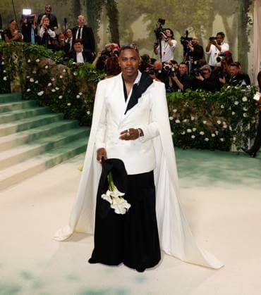 Colman Domingo arrives on the red carpet at the 2024 Met Gala celebrating Sleeping Beauties: Reawakening Fashion at The Metropolitan Museum of Art on Monday, May 6, 2024 in New York City.  NYP20240506160 JOHNxANGELILLO