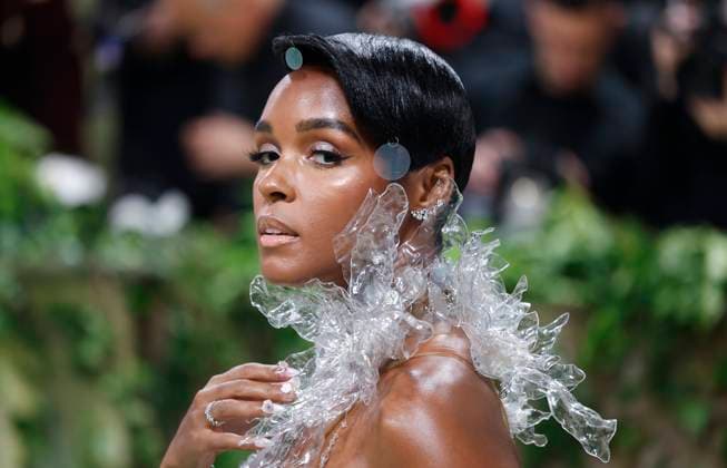 Janelle Monae arrives on the red carpet at the 2024 Met Gala celebrating Sleeping Beauties: Reawakening Fashion at The Metropolitan Museum of Art on Monday, May 6, 2024 in New York City.  NYP20240506521 JOHNxANGELILLO
