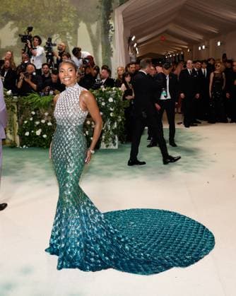 Gabrielle Union arrives on the red carpet at the 2024 Met Gala celebrating Sleeping Beauties: Reawakening Fashion at The Metropolitan Museum of Art on Monday, May 6, 2024 in New York City.  NYP20240506328 JOHNxANGELILLO