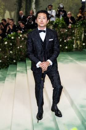 Celebrities attend the 2024 Met Gala Celebrating ?Sleeping Beauties: Reawakening Fashion? at The Metropolitan Museum of Art in New York City Featuring: Steven Yeun Where: New York, United States When: 06 May 2024 Credit: Michael Stewart INSTARimages.com EDITORIAL USE ONLY. NOT FOR USE BY NEWSPAPERS BASED IN THE UK. Copyright: xMichaelxStewartx instar53712894