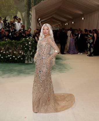 Karol G arrives on the red carpet at the 2024 Met Gala celebrating Sleeping Beauties: Reawakening Fashion at The Metropolitan Museum of Art on Monday, May 6, 2024 in New York City.  NYP20240506283 JOHNxANGELILLO