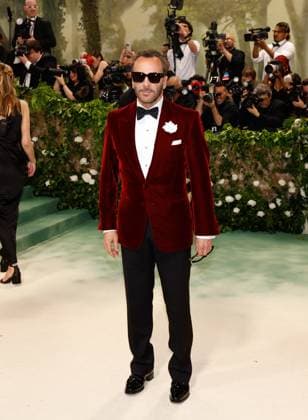 Tom Ford arrives on the red carpet at the 2024 Met Gala celebrating Sleeping Beauties: Reawakening Fashion at The Metropolitan Museum of Art on Monday, May 6, 2024 in New York City.  NYP20240506262 JOHNxANGELILLO