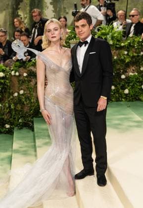 Celebrities attend the 2024 Met Gala Celebrating ?Sleeping Beauties: Reawakening Fashion? at The Metropolitan Museum of Art in New York City Featuring: Elle Fanning, Gus Wenner Where: New York, United States When: 06 May 2024 Credit: Michael Stewart INSTARimages.com EDITORIAL USE ONLY. NOT FOR USE BY NEWSPAPERS BASED IN THE UK. Copyright: xMichaelxStewartx instar53713095