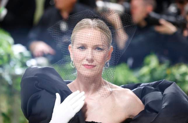 Naomi Watt arrives on the red carpet at the 2024 Met Gala celebrating Sleeping Beauties: Reawakening Fashion at The Metropolitan Museum of Art on Monday, May 6, 2024 in New York City.  NYP20240506584 JOHNxANGELILLO