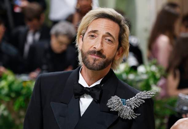 Adrien Brody arrives on the red carpet at the 2024 Met Gala celebrating Sleeping Beauties: Reawakening Fashion at The Metropolitan Museum of Art on Monday, May 6, 2024 in New York City.  NYP20240506589 JOHNxANGELILLO