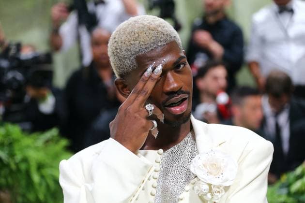 Metropolitan Museum Of Art Costume Institute Gala - NYC Lil Nas X attends the Met Gala 2024 Sleeping Beauties: Reawakening Fashion. at The Metropolitan Museum of Art in New York, NY on May 6, 2024. Photo by Charles Guerin ABACAPRESS.COM New York city NY United States  Copyright: xGuerinxCharles ABACAx