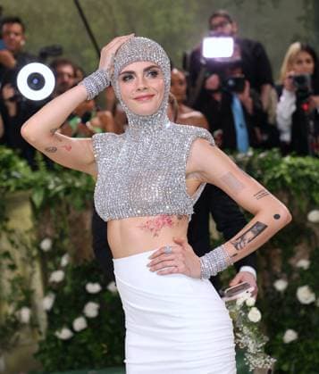 Metropolitan Museum Of Art Costume Institute Gala - NYC Cara Delevingne attends the Met Gala 2024 Sleeping Beauties: Reawakening Fashion. at The Metropolitan Museum of Art in New York, NY on May 6, 2024. Photo by Charles Guerin ABACAPRESS.COM New York NY United States  Copyright: xGuerinxCharles ABACAx