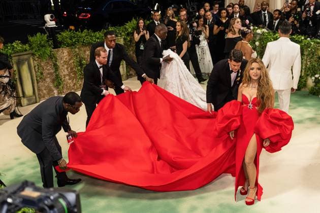 Celebrities attend the 2024 Met Gala Celebrating ?Sleeping Beauties: Reawakening Fashion? at The Metropolitan Museum of Art in New York City Featuring: Shakira Where: New York, United States When: 06 May 2024 Credit: Michael Stewart INSTARimages.com EDITORIAL USE ONLY. NOT FOR USE BY NEWSPAPERS BASED IN THE UK. Copyright: xMichaelxStewartx instar53714830
