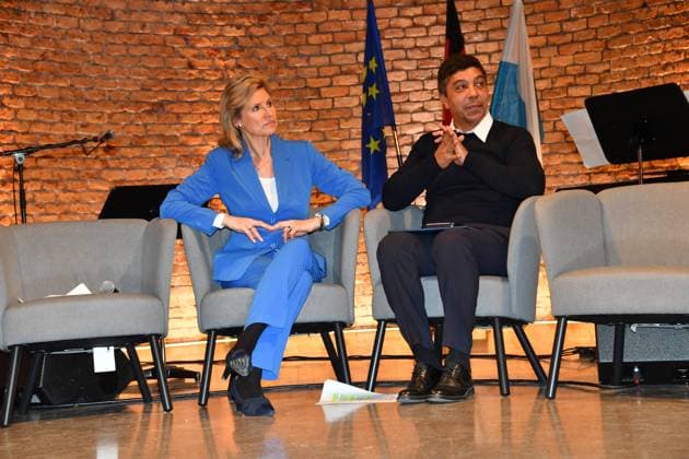 Anouschka Horn and Giovane Elber awarded the Bavarian State Medal for Social Merit 2024 Heilige Hofkirche Munich 07 May 2024